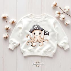 Buegelbild Piratenkrake